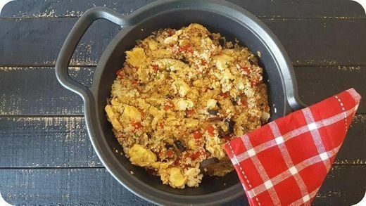 quinoa con pollo y verduras