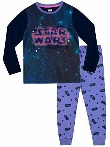 STAR WARS Pijamas de Manga Larga para niñas La Guerra de Las