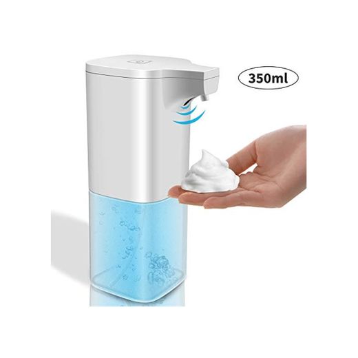 Vivibel Dispensador de Jabón Espuma con Sensor Infrarrojo Sin Contacto Inteligente Dispensador Jabon Automático Impermeable IPX3 Automático Dispensadores de Loción para Baño Cocina Oficina Hotel