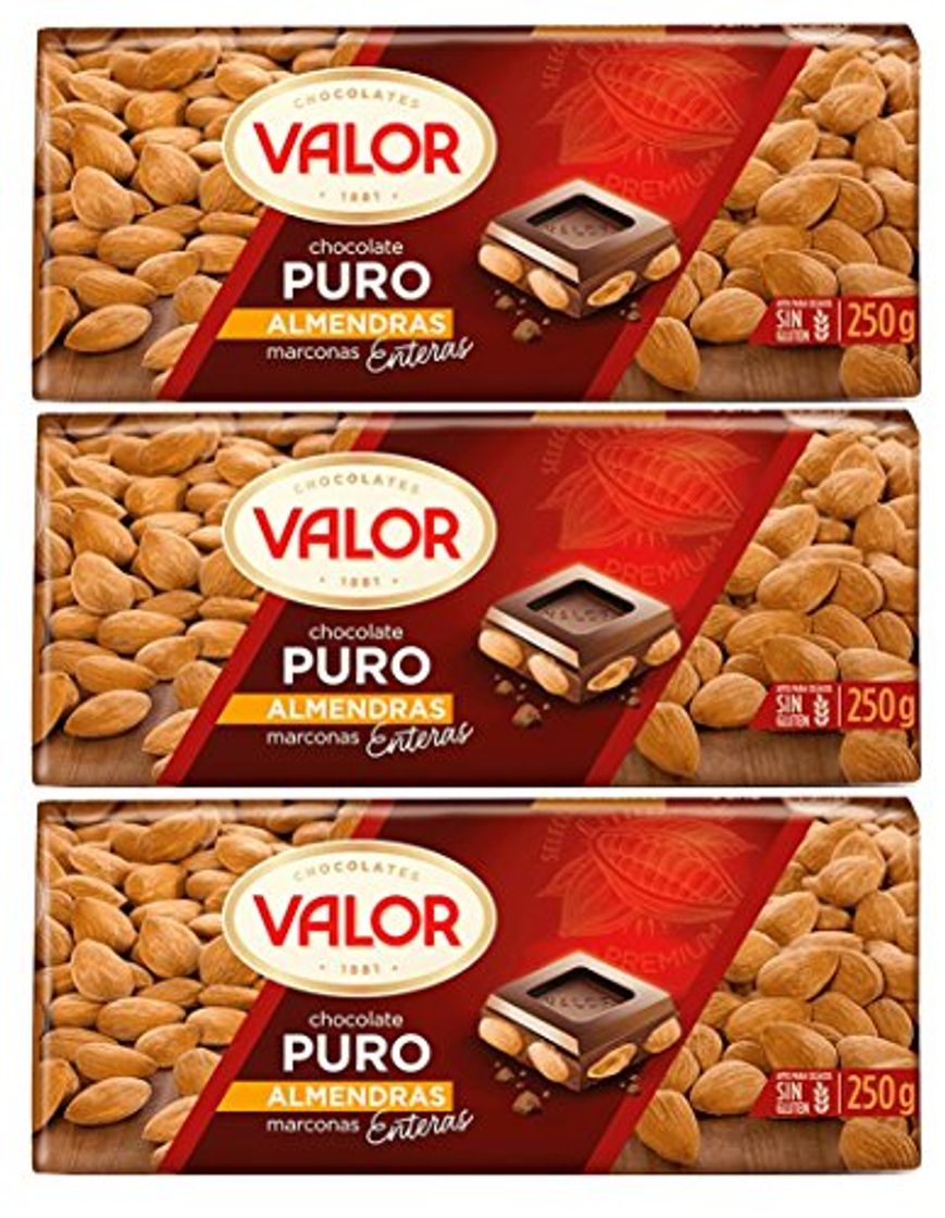 Product Valor - chocolate con almendras 250 gr