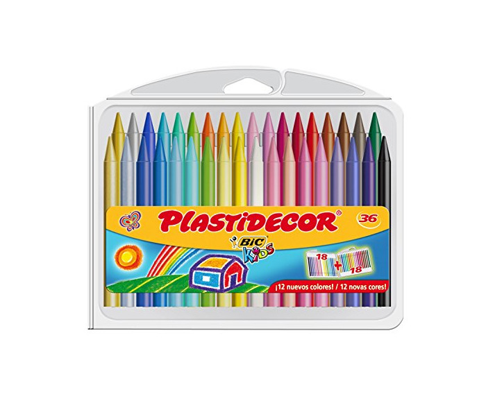 Social BIC Kids Plastidecor - Estuche de 36 unidades