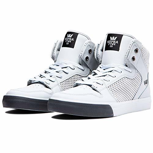 Social Supra Vaider, Zapatillas de Skateboard Unisex Adulto, Gris