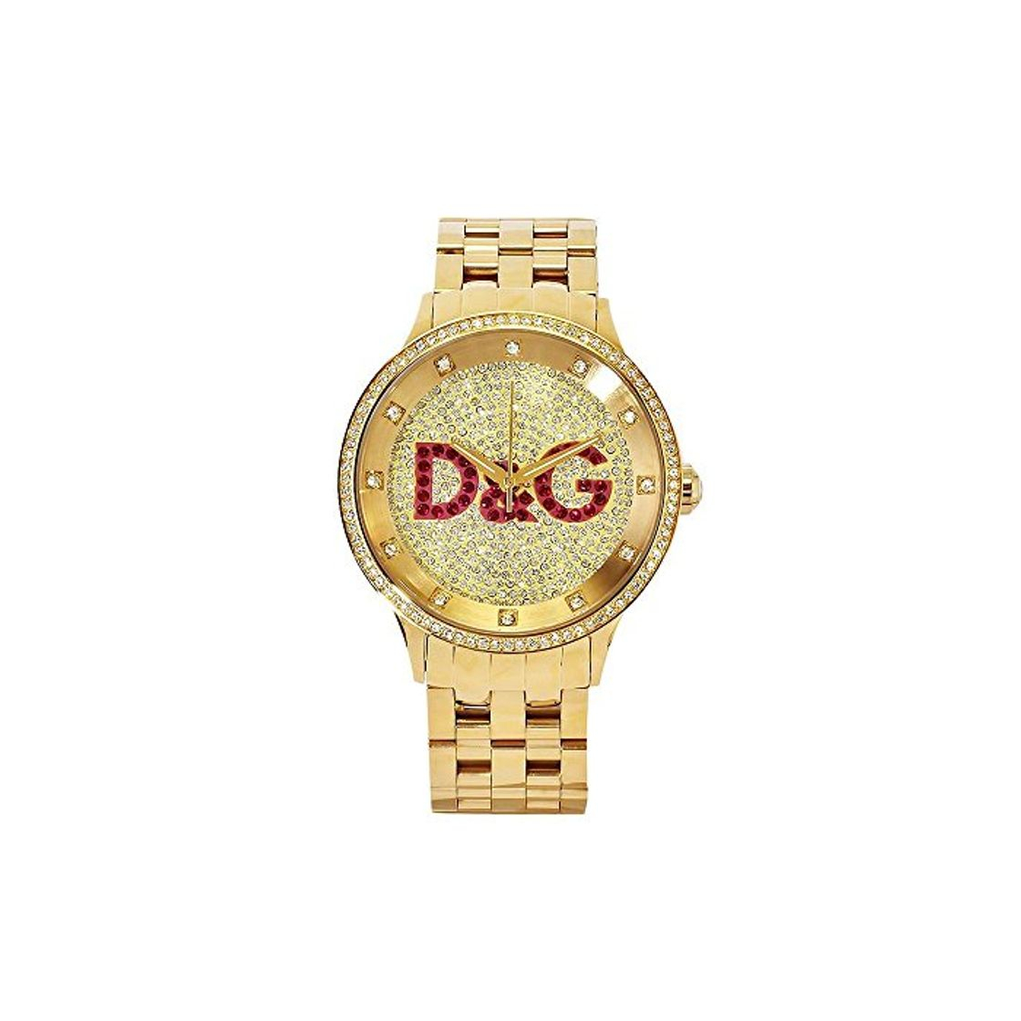 Fashion Dolce & Gabbana Time Big IPG Gold DIAL with Red Logo BRC