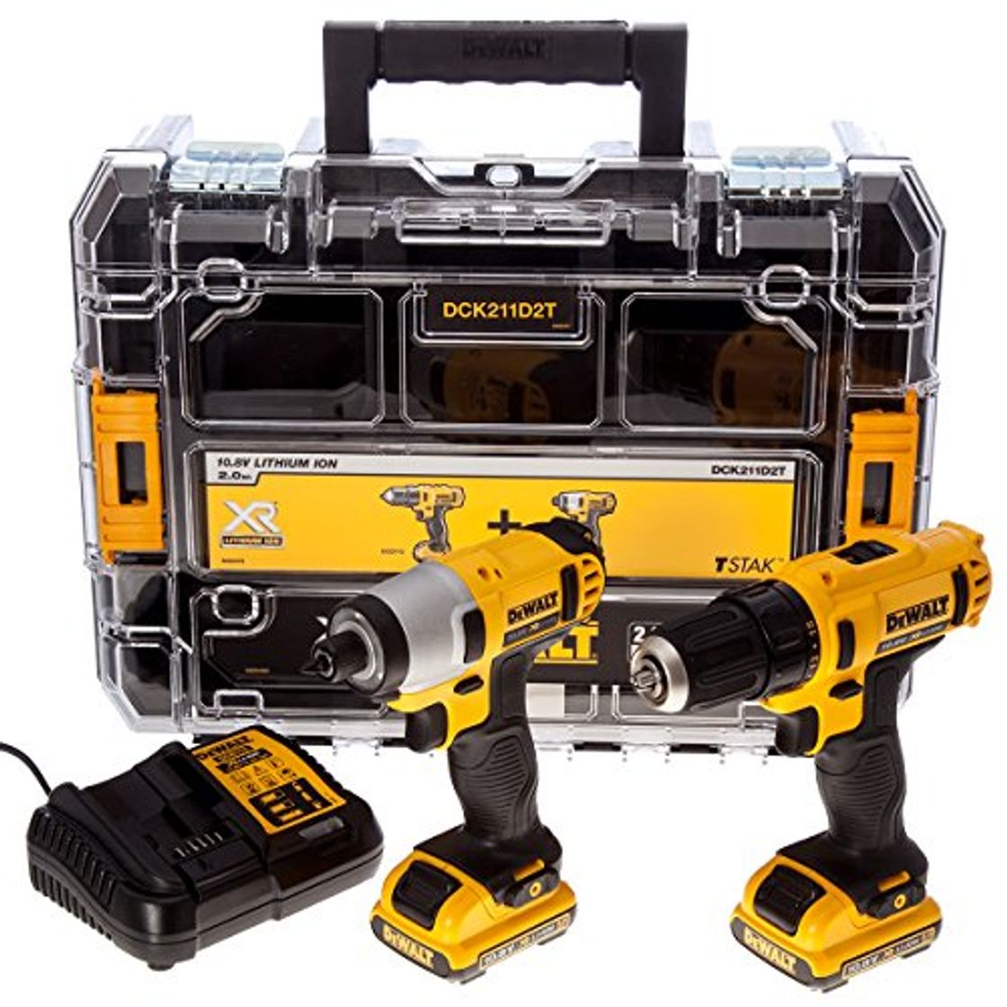 Home Dewalt DCK211D2T-QW Kit de taladro