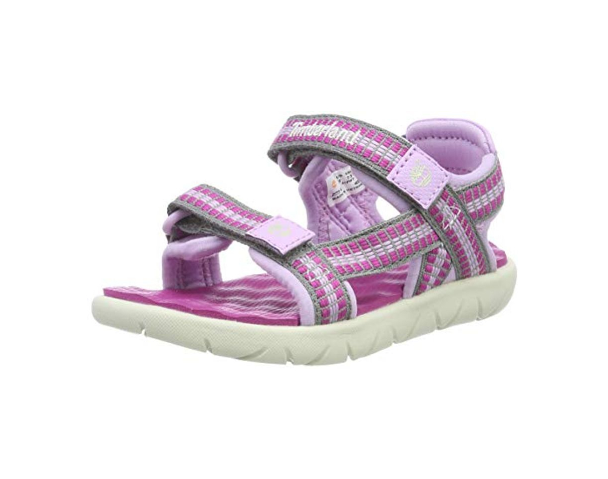 Product Timberland Perkins Row, Sandalias de Punta Descubierta Unisex-Niños, Rosa