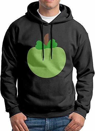 Men's Green Apple Print Hoodie Without Pocket Sweater Shirt