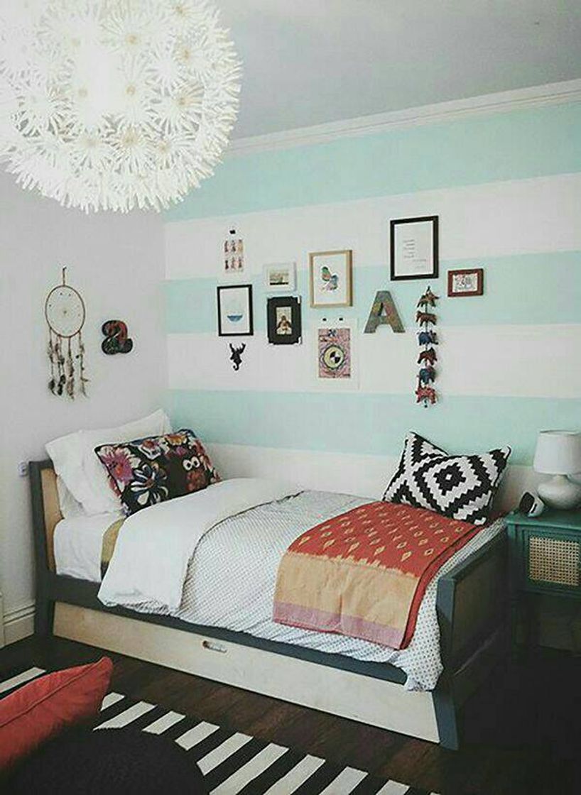 Social Quarto Simples Verde Água 