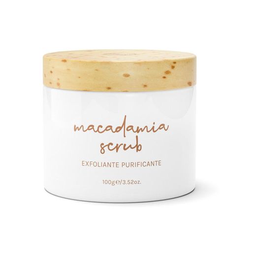 Exfoliante facial de macadamia