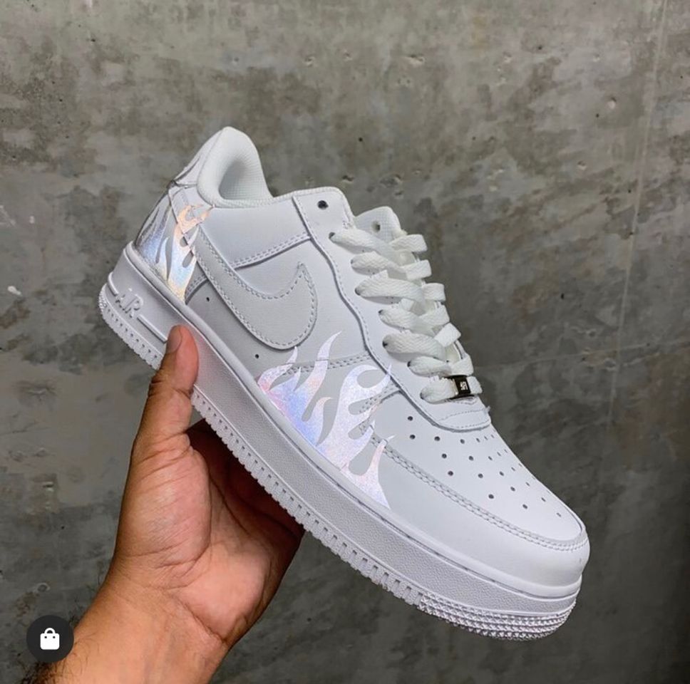 Social Air Force 1 reflective flames