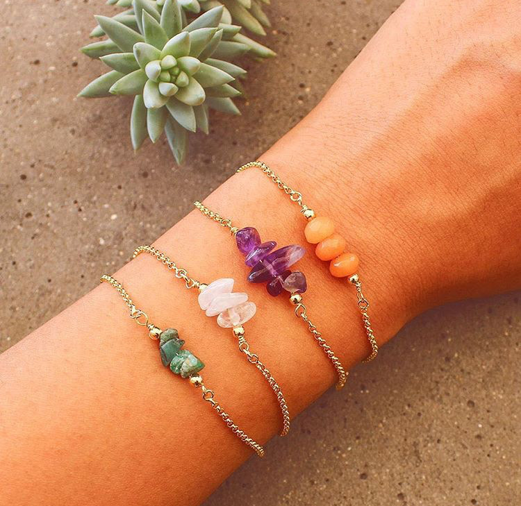 Social Pulseira Pedrinha Natural