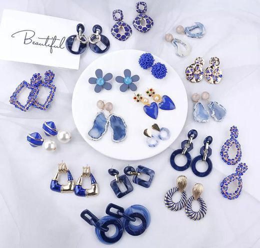 Pendientes azules 