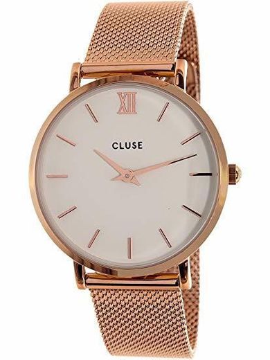 Cluse Reloj Analógico Automático para Mujer con Correa de Acero Inoxidable