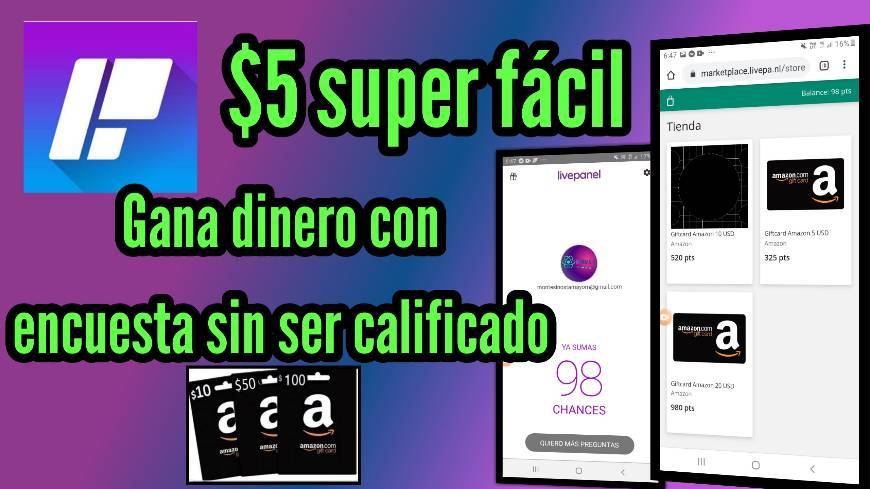 Moda Livepanel 🥳 App para ganar dinero a Paypal #dineroapaypal.