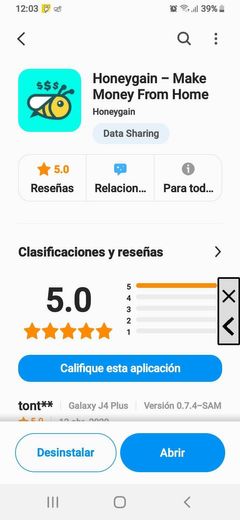 Honeygain es una app que te permite ganar dinero.