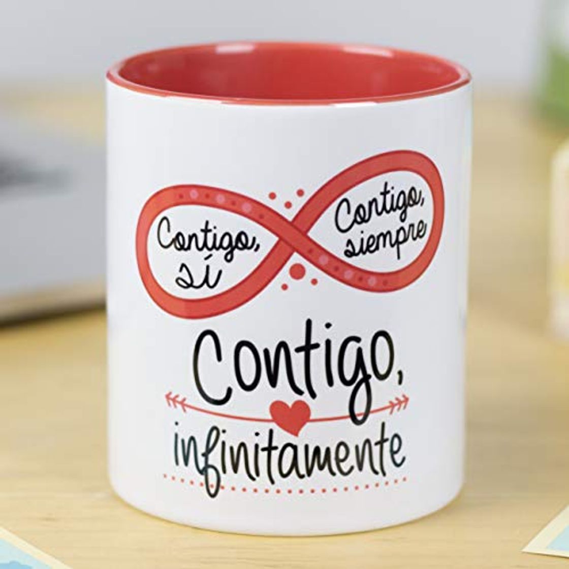 Home La Mente es Maravillosa - Taza con frase de amor y dibujo