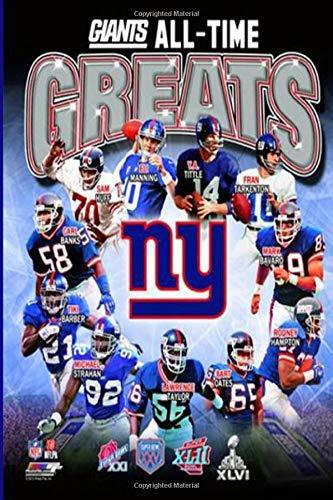 Book NFL New York Giants Wellness Self Care Notebook 