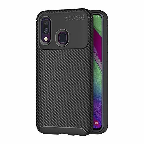 Producto AICEK Funda Samsung Galaxy A40, Negro Silicona Fundas para Samsung A40 Carcasa