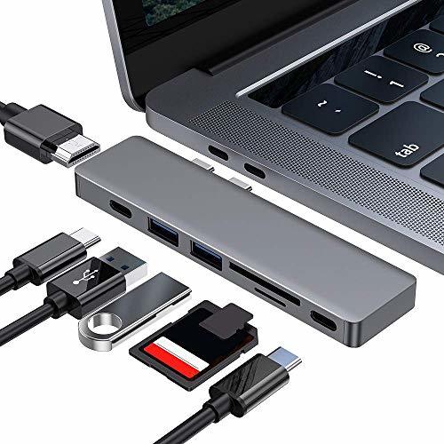 Product Hub USB C, adaptador USB C 7 en 1, con 4K USB