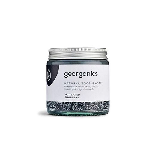 georganics Remineralizante Orgánico Natural Aceite de coco Pasta de dientes 120ml