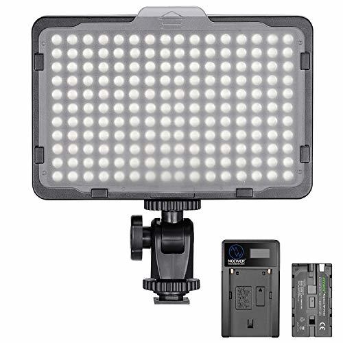 Electronic Neewer Regulable 176 LED Luz de Video 5600K en Panel de Luz