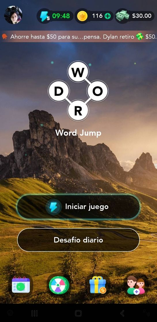 App $ 50 Dólares al hacer busca palabras