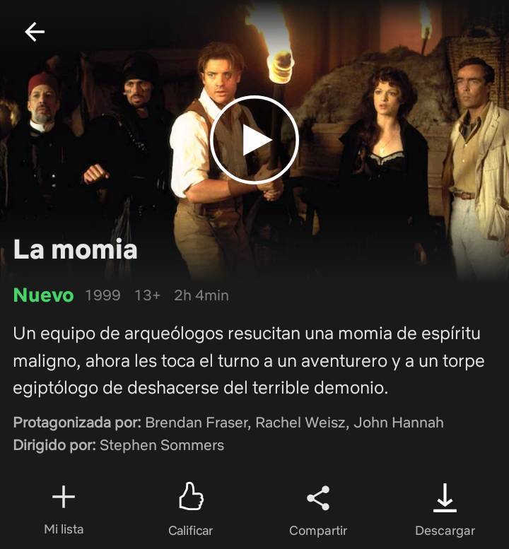 Película La momia 