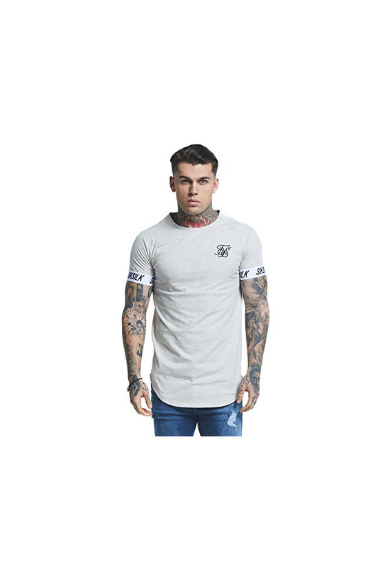 Social Camiseta Siksilk – Tech Gris/Blanco/Negro Talla: L