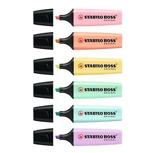 Fashion Stabilo Boss Original Pastel Highlighter Pens Highlighter Markers ...