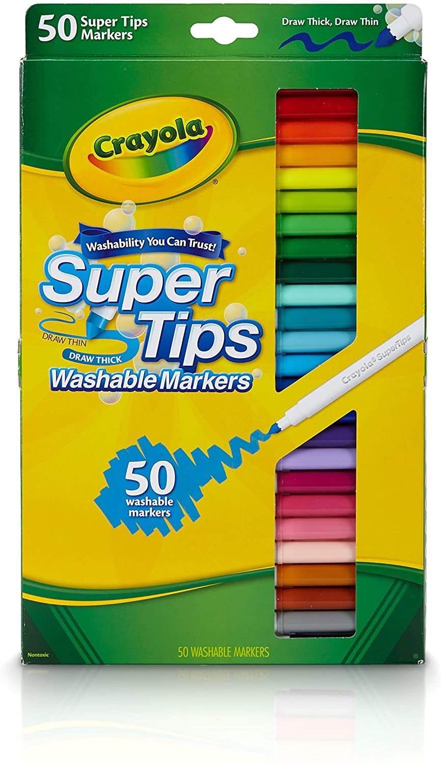 Fashion Washable Super Tips Markers, 50 Count | Crayola