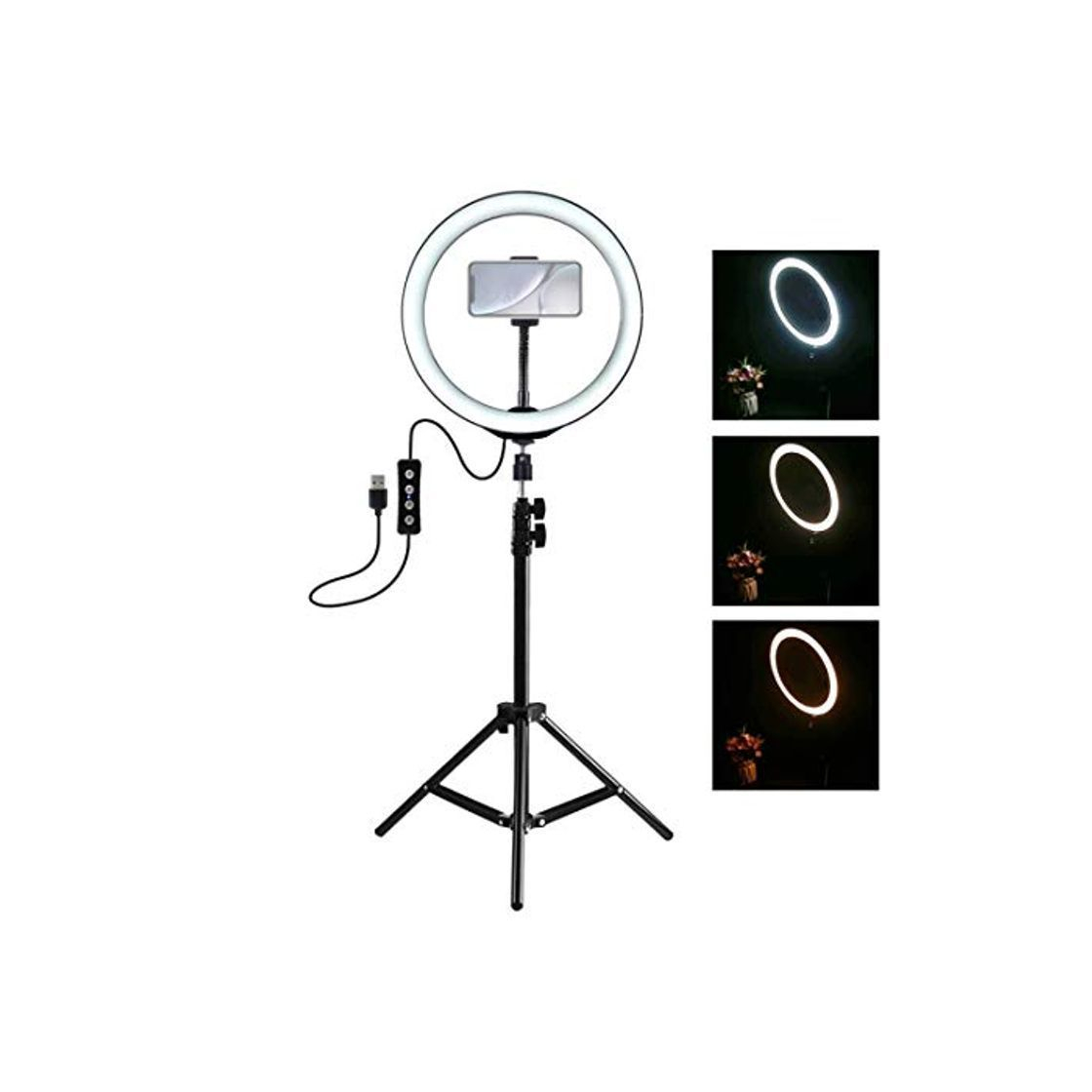 Social DUS Aro de Luz con Tripode LED Ring Light Anillo Luz para