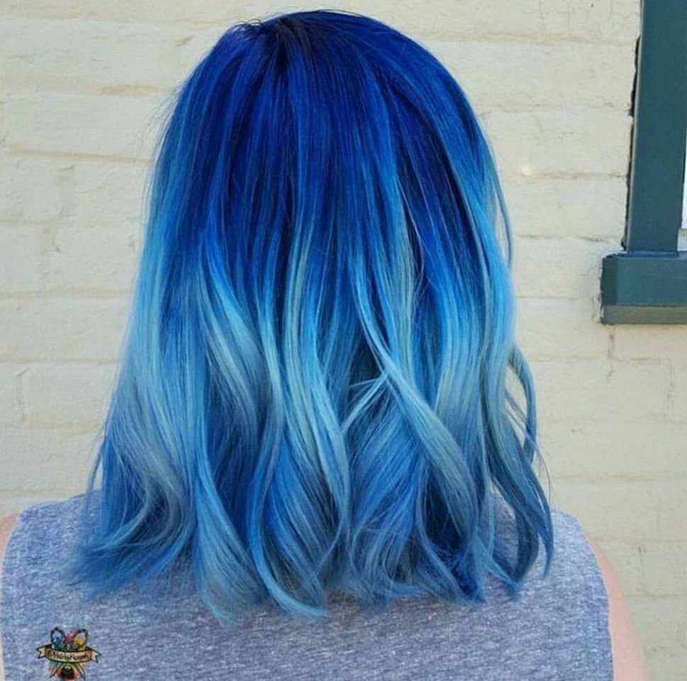 Fashion Cabelo azul💙