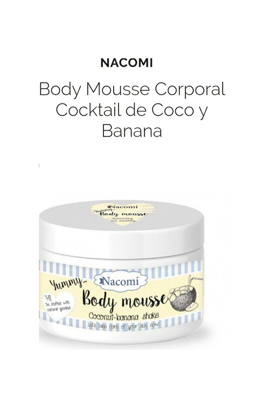 Products Body mousse corporal cocktail de coco y banana