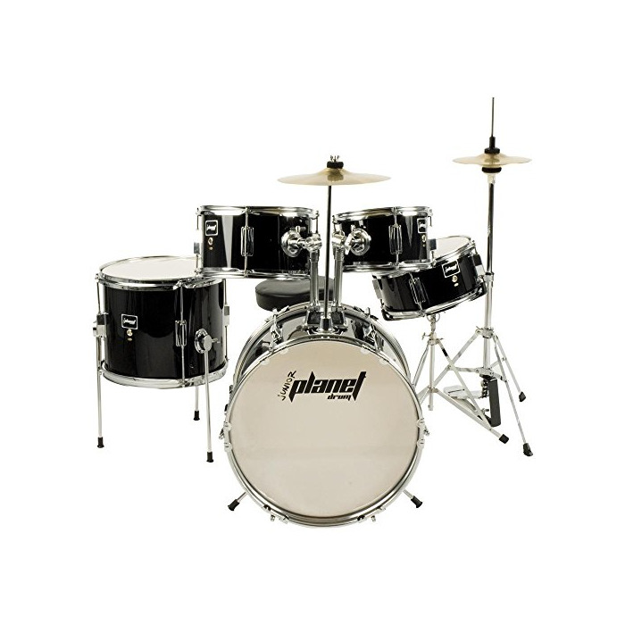 Products Batería Acústica Planet Junior 3 – dbj5032 Nera – completa de taburete