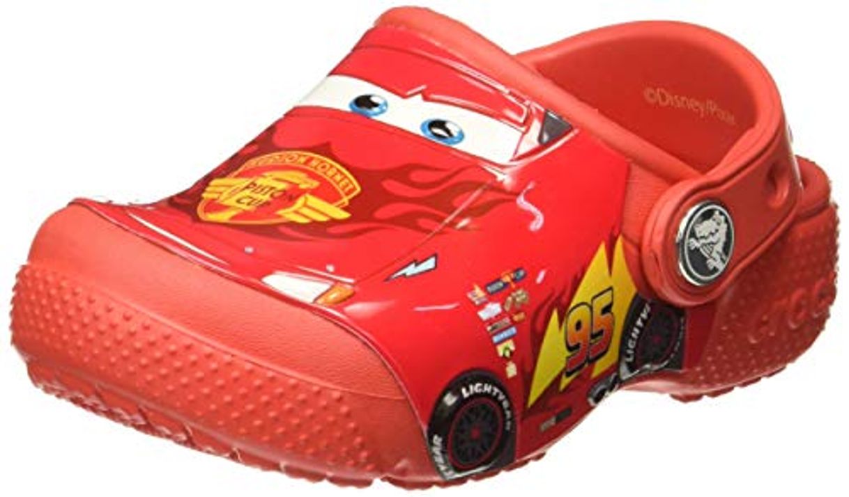 Moda Crocs Fun Lab Cars Clog Kids, Niños Zueco, Rojo