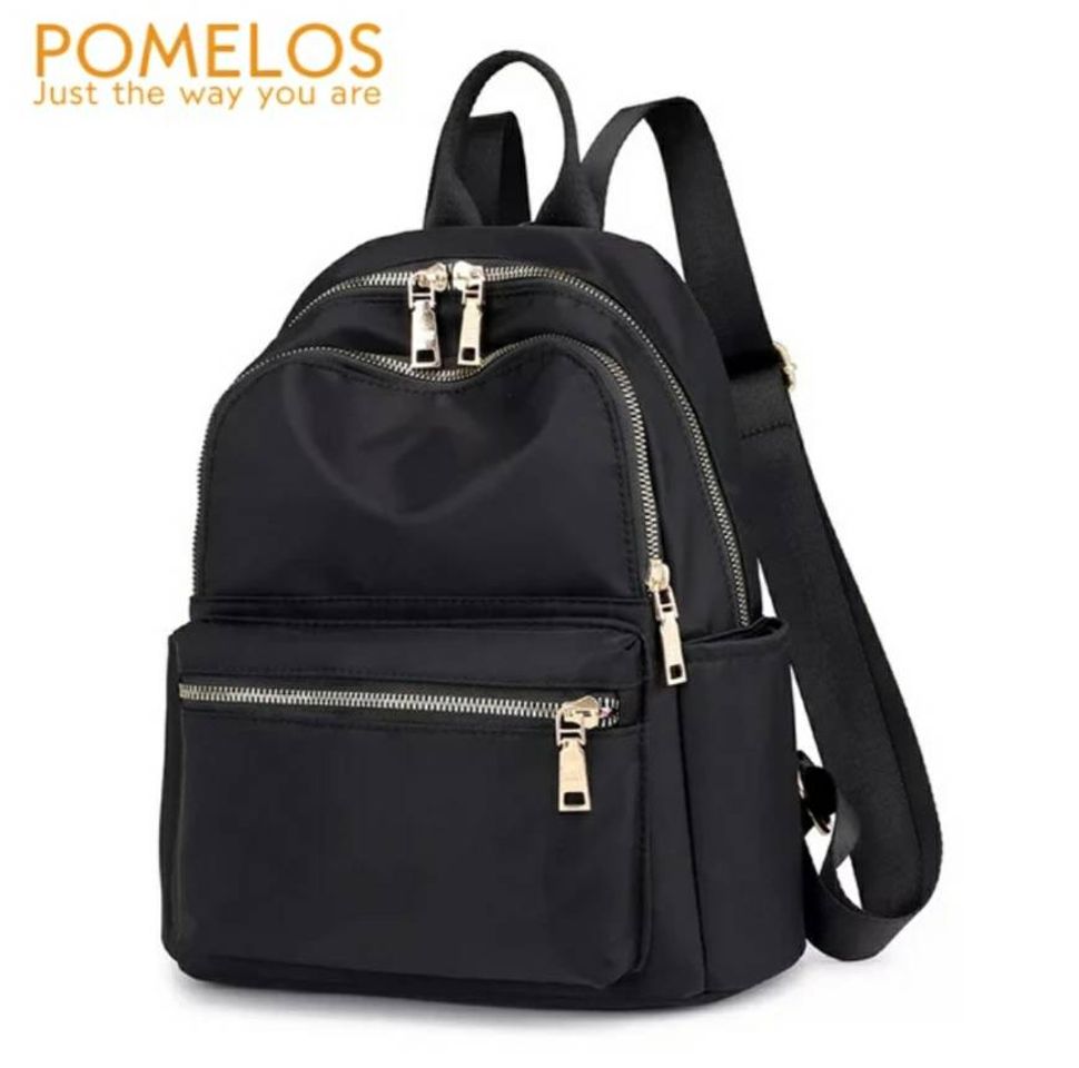 Product Mochila negra con cremalleras