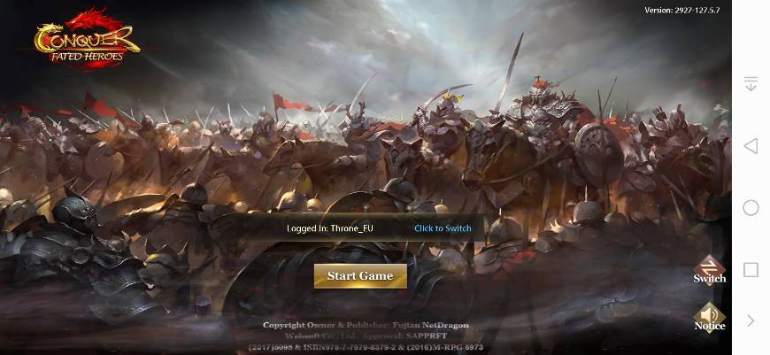 Conquer online app para Celular 