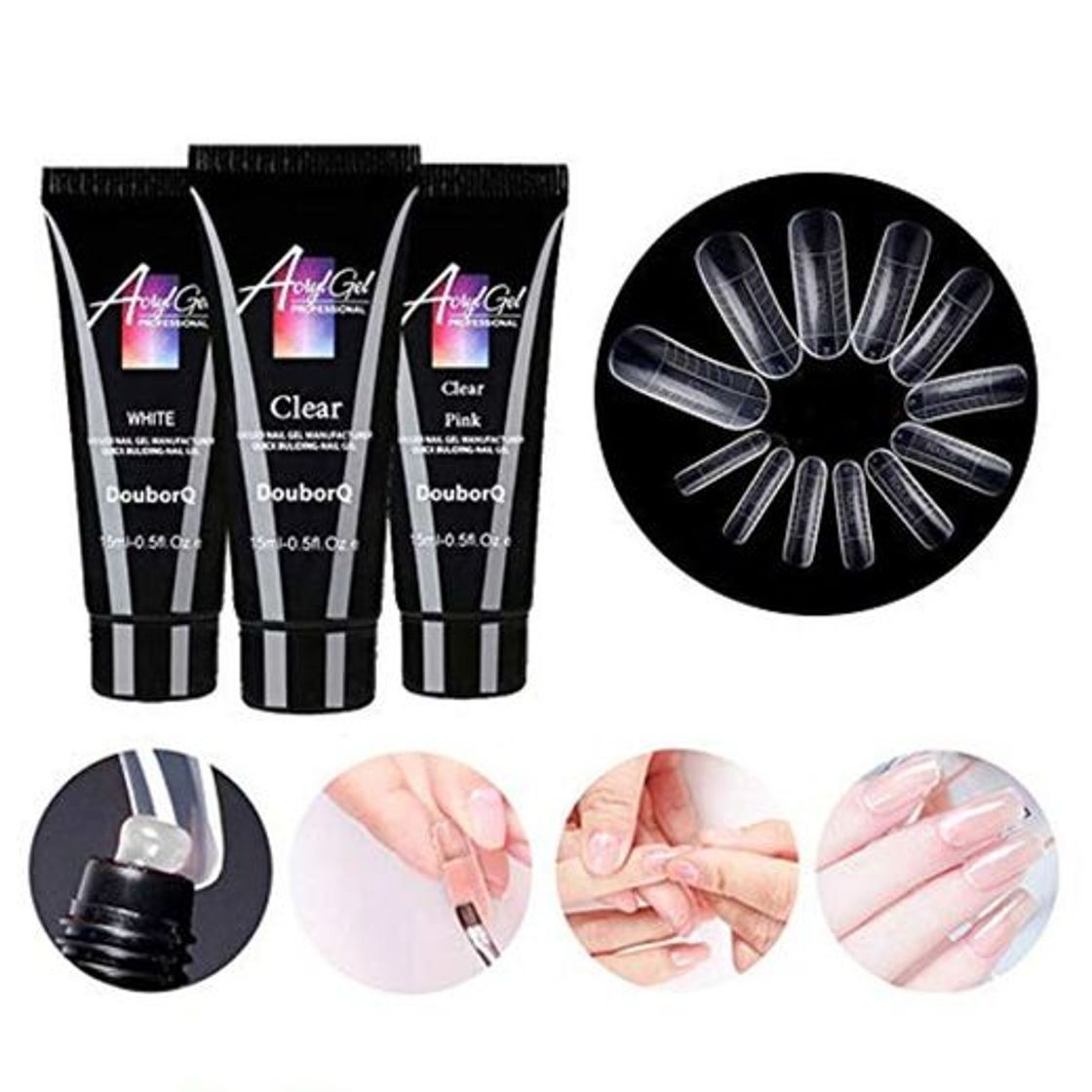 Social Polygel nail kit,Anself - Alargador de uñas de gel