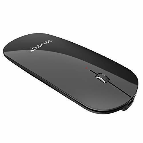 Social FENIFOX Raton inalambrico,Bluetooth Recargable portatil Ultra Delgado silencioso Mini Small para Computadora