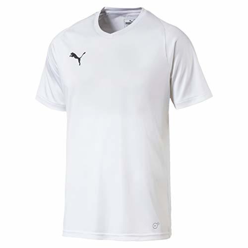 Lugar PUMA Liga CR H Camiseta de Manga Corta, Hombre, Blanco