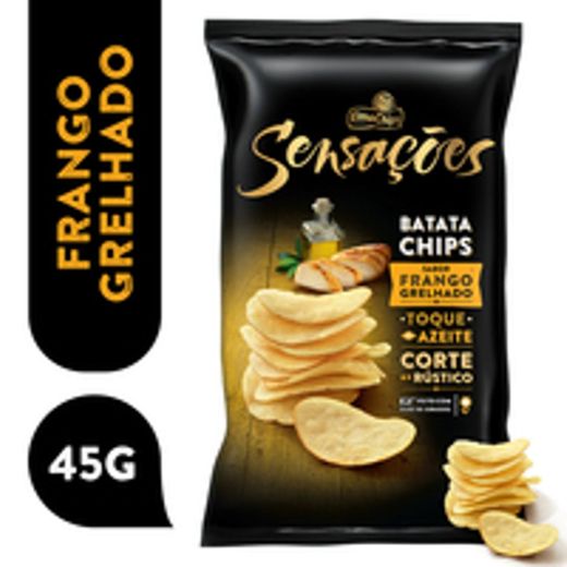 Batata Frita Sensações Sabor Frango Grelhado ELMA CHIPS 45g ...