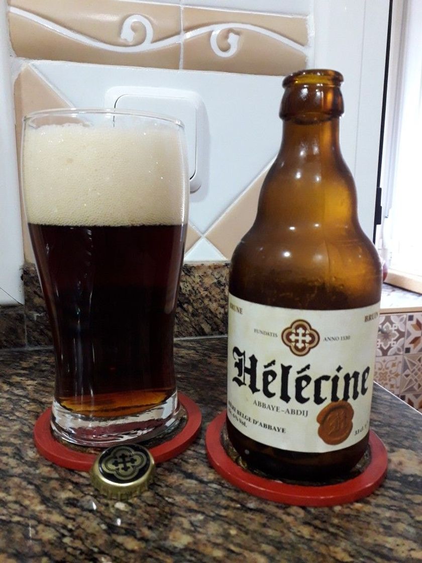 Productos Cerveza Hélécine Abadía tostada Botellín 33 cl 