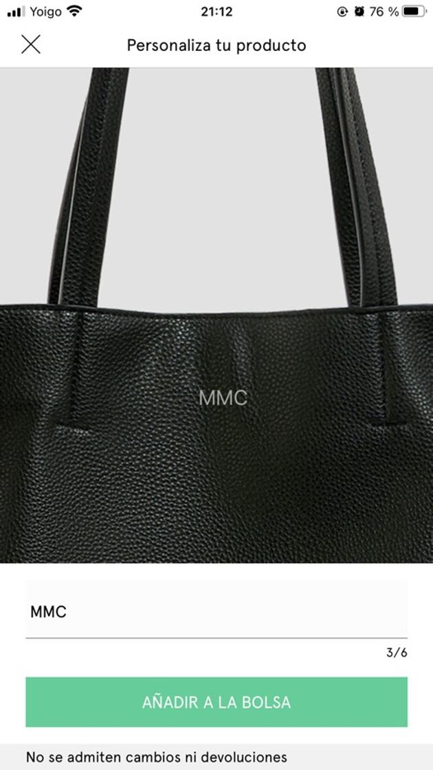 Bolso personalizable 