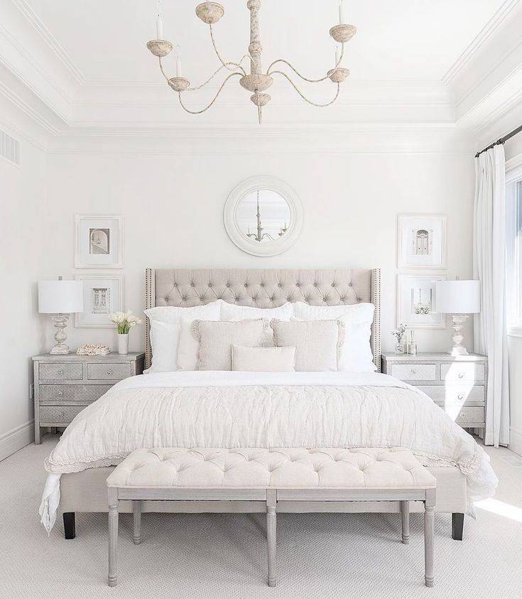 Social Bedroom decor in light colors
