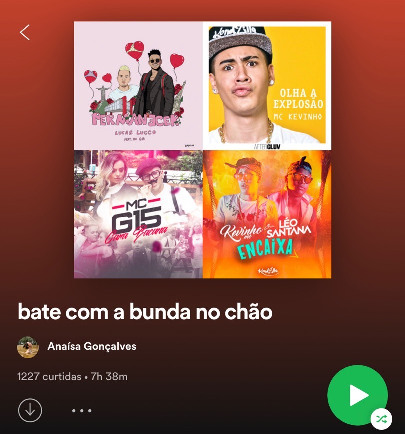 Canción A minha playlist de treino 💪🏼