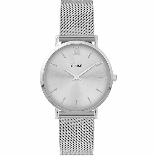 Social CLUSE Reloj Analógico para Mujer de Cuarzo con Correa en Acero Inoxidable