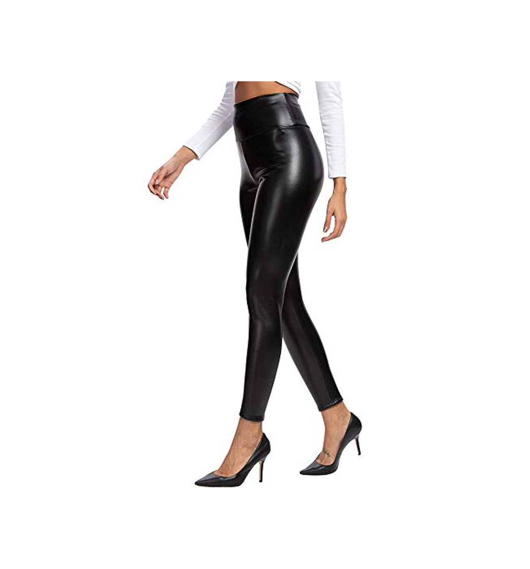 Producto heekpek Mujeres PU Leggins Cuero Brillante Pantalón Elásticos Pantalones para Mujer Skinny Elásticos Pantalones