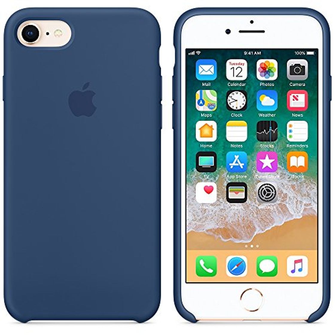 Social Funda para iPhone 7/8 Carcasa Silicona Suave Colores del Caramelo con Superfino