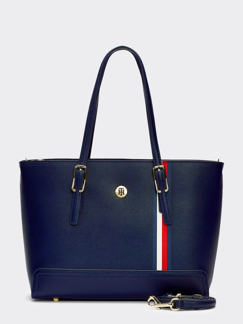 Moda Bolsa tote mediano con insignia | Tommy Hilfiger - Tienda en Línea