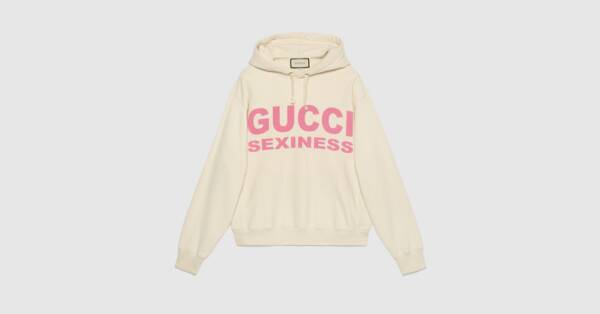 Moda White Gucci Sexiness print sweatshirt | GUCCI® International