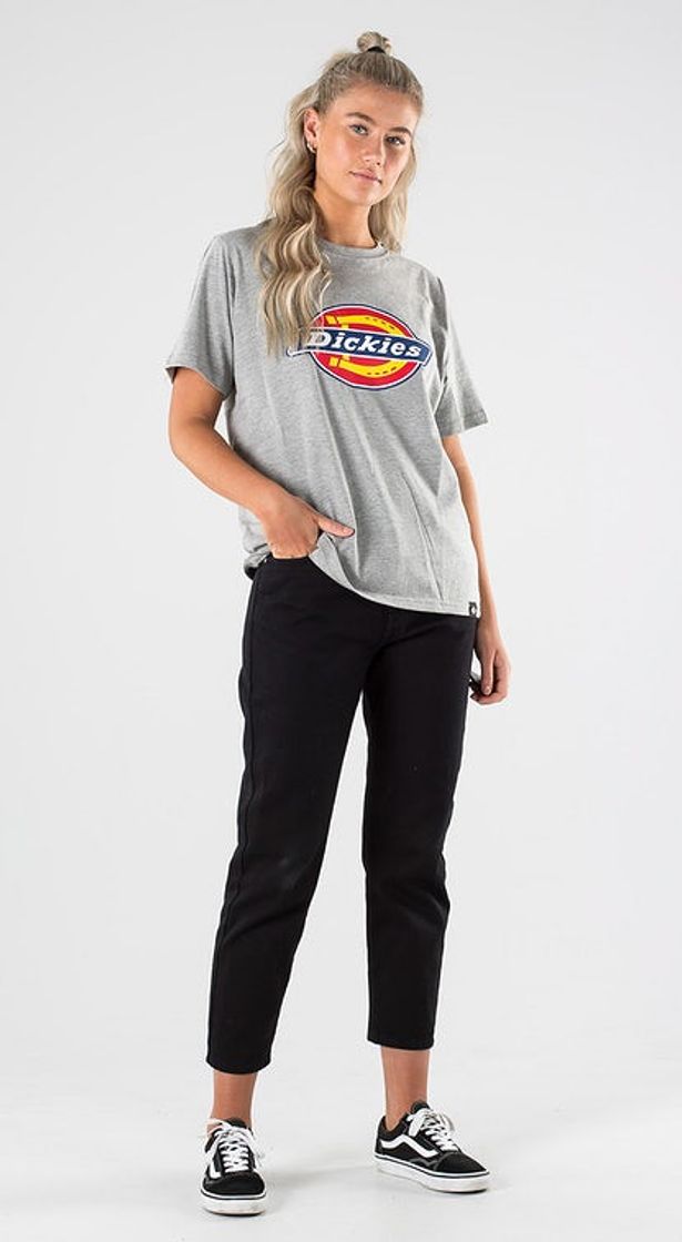 Moda Dickies Horseshoe Tee Grey Melange Outfit - Ridestore